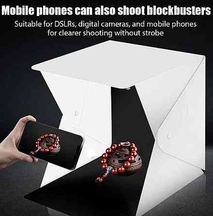 Складной LED лайтбокс для предметной фотосъёмки, фотобокс USB Новый !! Киев