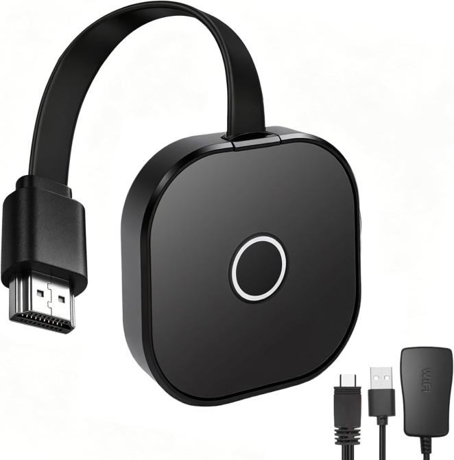 Бездротовий HDMI-адаптер 4K Ultra HD, Wi-Fi 2.4/5 ГГц, трансляція екрана iPhone/Android/Windows/macOS, до 20 м Київ - фото 2