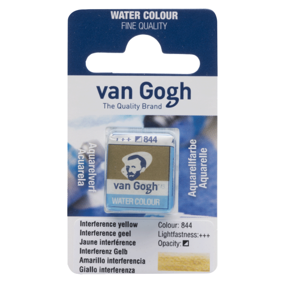 Фарба акварельна Van Gogh (844) Інтерферентний жовтий кювета Royal Talens Київ