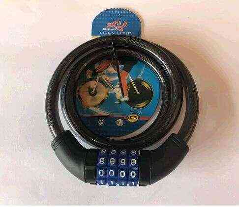 Замок на колесо (трос 800*12mm) (с изменяемым кодом) Мукачево