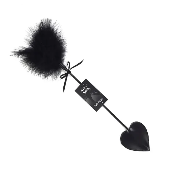 Лоскітка зі шлепалкою Піка Art of Sex - Puff Peak, колір Чорний Львів