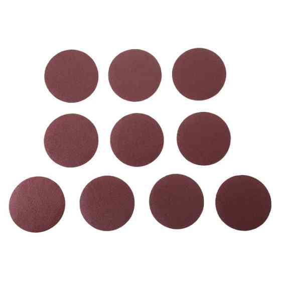 Круг наждаковий на липучці 125 мм, папір клас E, щільність 220 г/м², К60, 10 од. INTERTOOL BT-0556 Київ