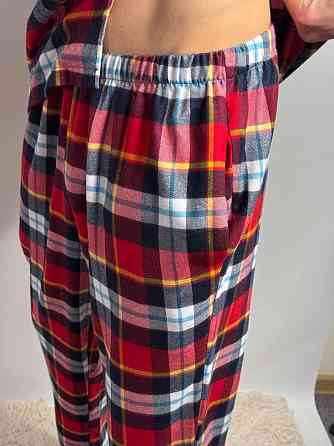 Мужская хлопковая пижама в клетку Харьков