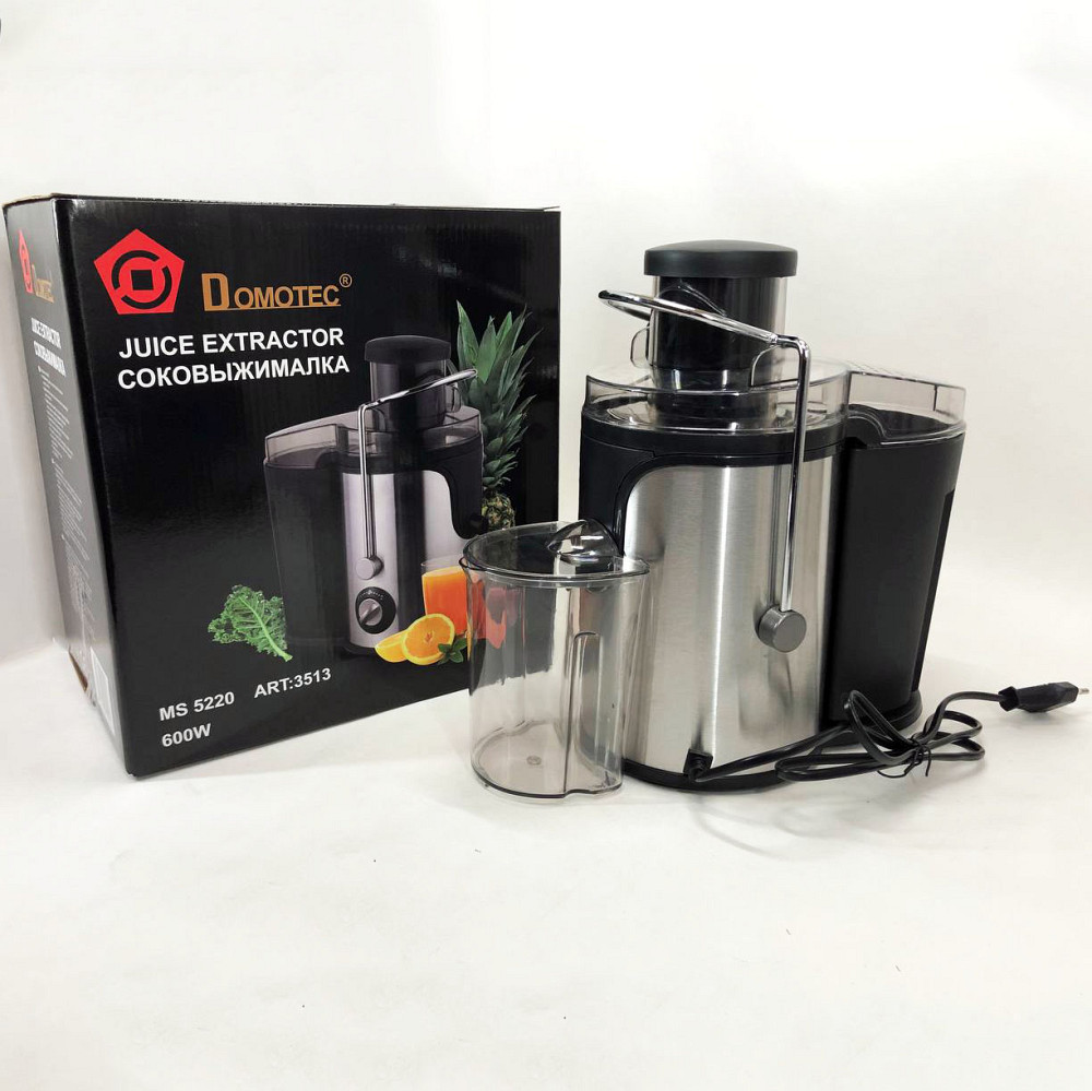 Соковижималки побутові Domotec MS-5220 600 W, Ручна соковижималка для моркви, Соковижималка електрична CY-56 Львів - фото 5