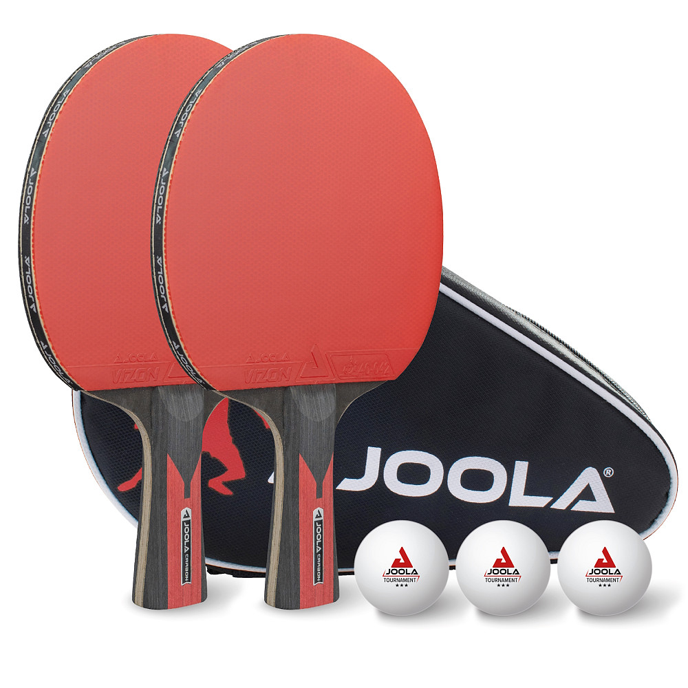Набор для настольного тенниса Joola Duo Carbon 2 Bats 3 Balls (54822) Киев - изображение 1