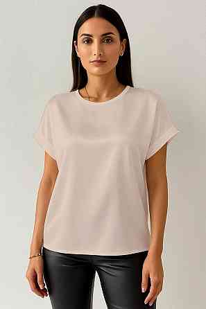 Жіноча футболка з шовку Бежевий S Харків