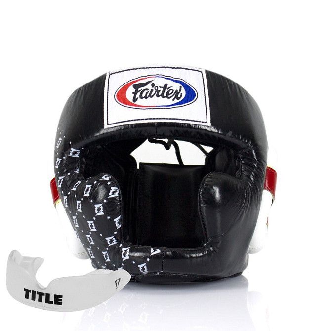 Боксерський шолом Fairtex HG10 Black M Каменское - изображение 1
