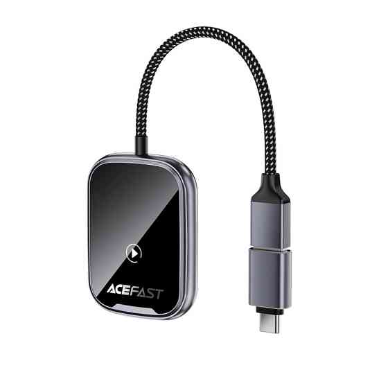 Адаптер ACEFAST QC1 CarPlay wireless adapter for car Metal Gray Одеса