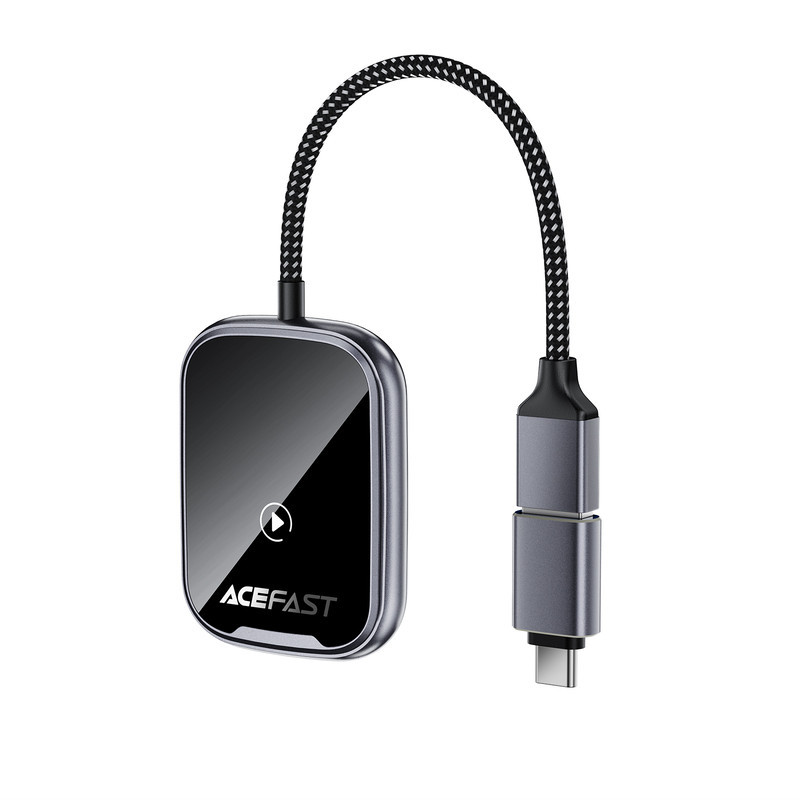 Адаптер ACEFAST QC1 CarPlay wireless adapter for car Metal Gray Одеса - фото 4