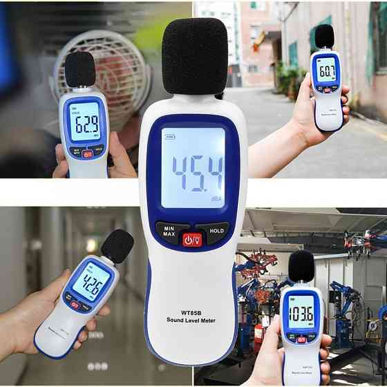Вимірювач шуму (шумомер) Bluetooth 30-130 дБ WINTACT WT85B Одеса