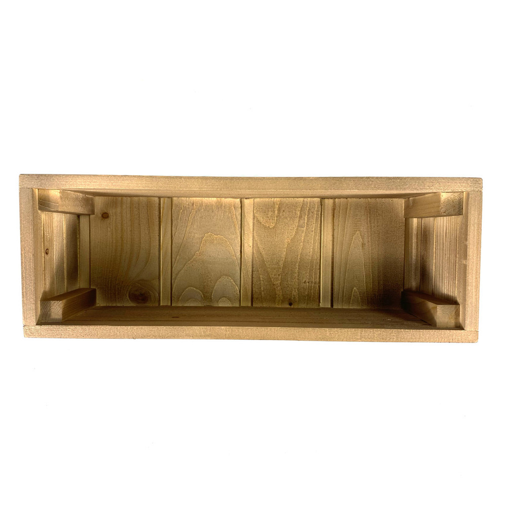 Ящик садовий декоративний для квітів або для зберігання речей з натурального дерева 40х14,5х11,5 см Кам'янець-Подільський - фото 4