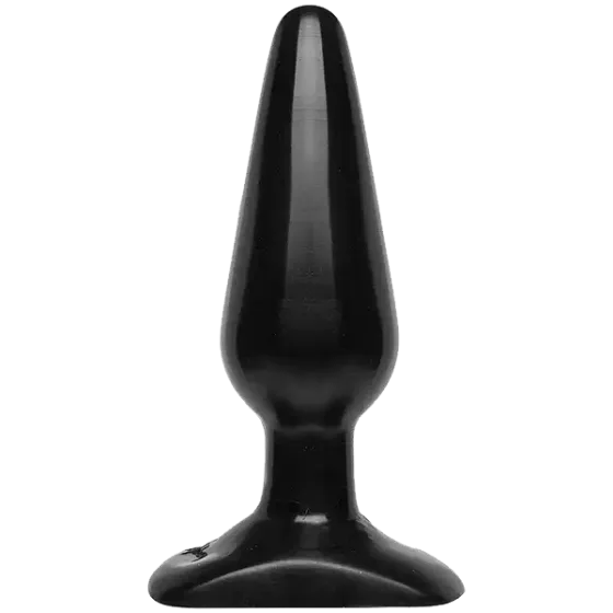 Анальна пробка Doc Johnson Smooth Classic Medium - Black, макс. діаметр 3,8 см Львів