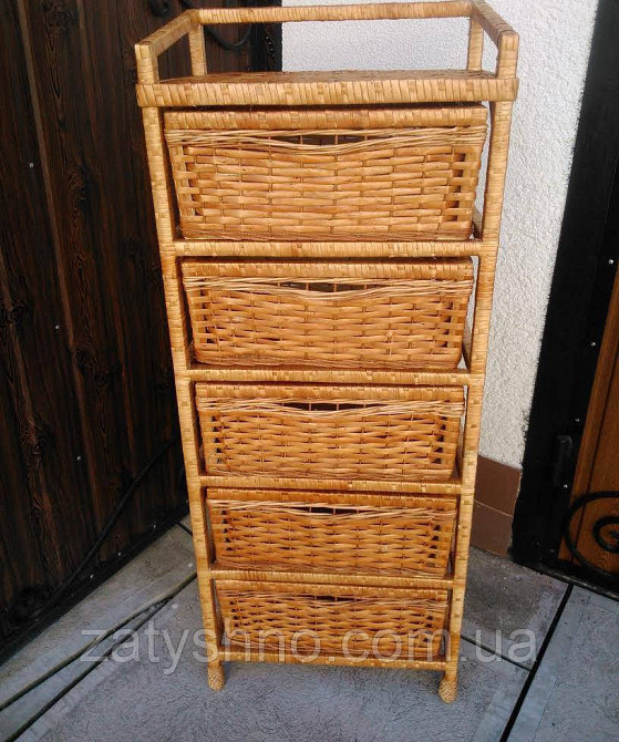 Шухляда плетеная высокая на 5 ящиков Киев - изображение 8