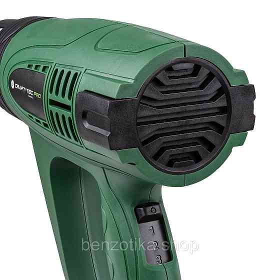 Фен технічний Craft-Tec PLD-2300В / Будівельний фен Крафтекс із регулюванням швидкостей, 3 швидкості Київ