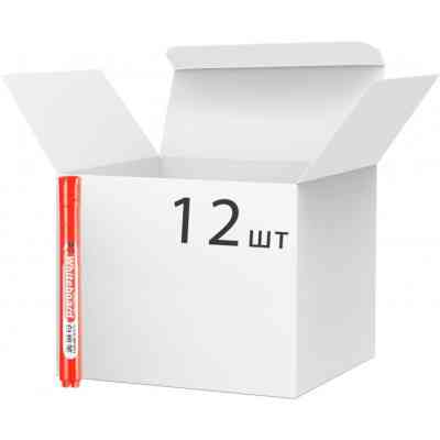 Маркер Baoke для сухостираемых досок, 1.8 мм красный 24 шт (MARK-BOA-BAO3911R-24) Винница