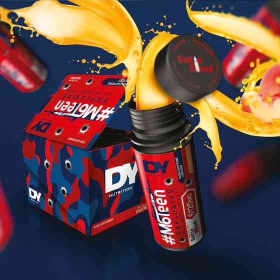 Предтренировочный комплекс DORIAN YATES NUTRITION M6TEEN PRE WORKOUT SHOT 12X60ML (MOJITO) Луцк