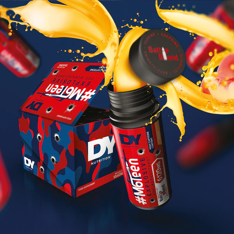 Предтренировочный комплекс DORIAN YATES NUTRITION M6TEEN PRE WORKOUT SHOT 12X60ML (MOJITO) Луцк - изображение 3