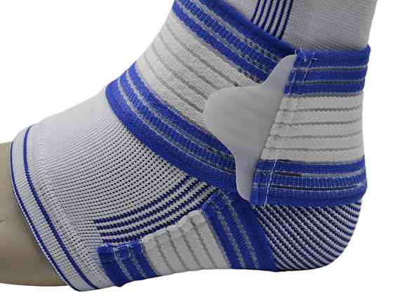 Бандаж на гомілкостоп Power System PS-6009 Ankle Support Pro Blue/White (1шт.) L/XL Кам'янське