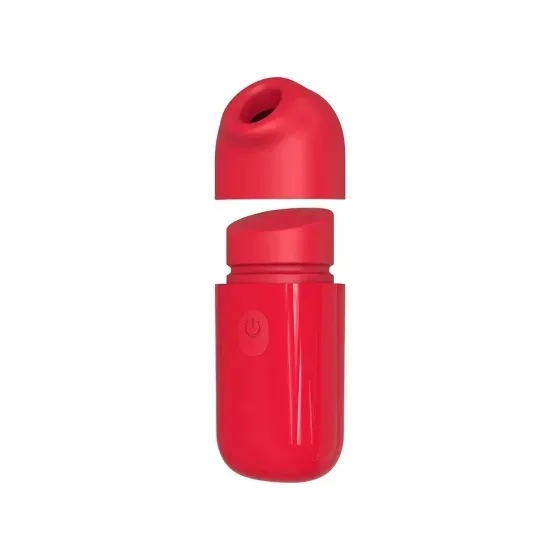 Мини вибратор Chisa 69 ECSTASY Marker Pen с вакуумной стимуляцией клитора, красный Sex Aura Киев