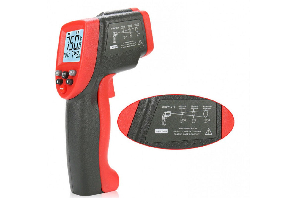 Пирометр бесконтактный цифровой -50-950°C WINTACT WT900 Одесса - изображение 4