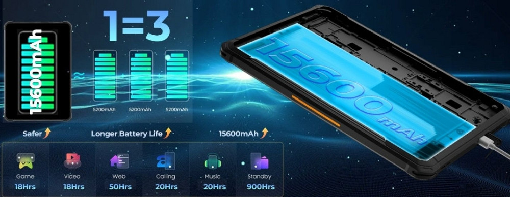 Защищенный планшет Hotwav TAB R7 6/256 15600mAh. Харьков - изображение 3