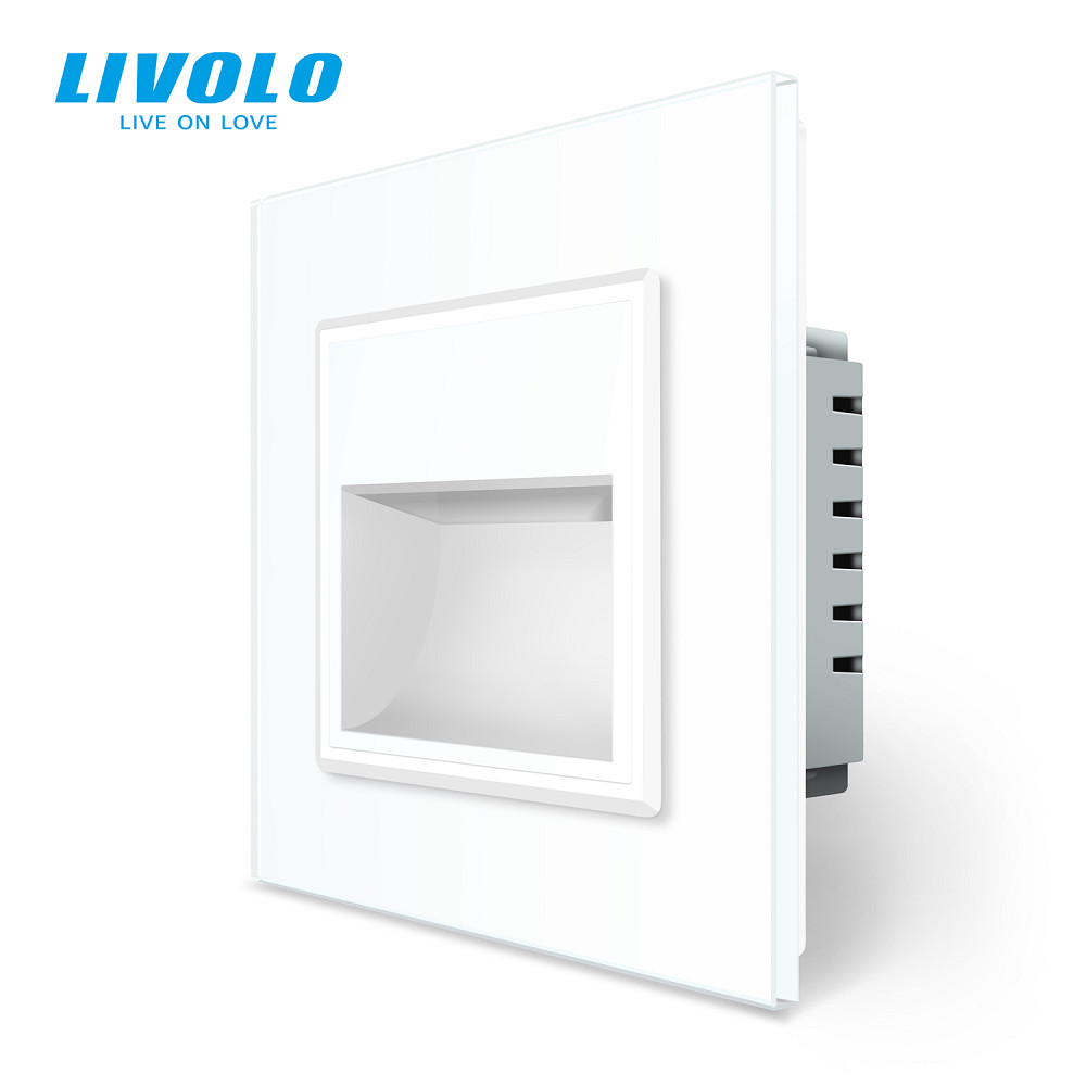 LIVOLO Світильник для сходів підлоги білий скло, 2700K, 230В, 0.35Вт Livolo (VL-C7FCL1-2WP) Киев - изображение 1