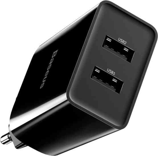 Мережевий зарядний пристрій Baseus Speed Mini Dual USB 10.5W CCFS-R01 (Чорне) Миколаїв