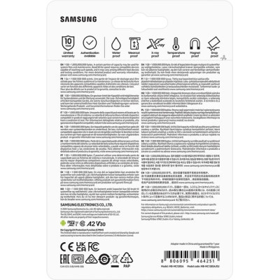 Карта пам'яті Samsung 128 GB microSDXC Class 10 UHS-I U3 V30 A2 EVO Plus+SD Adapte (MC128SA/EU) Вінниця - фото 9
