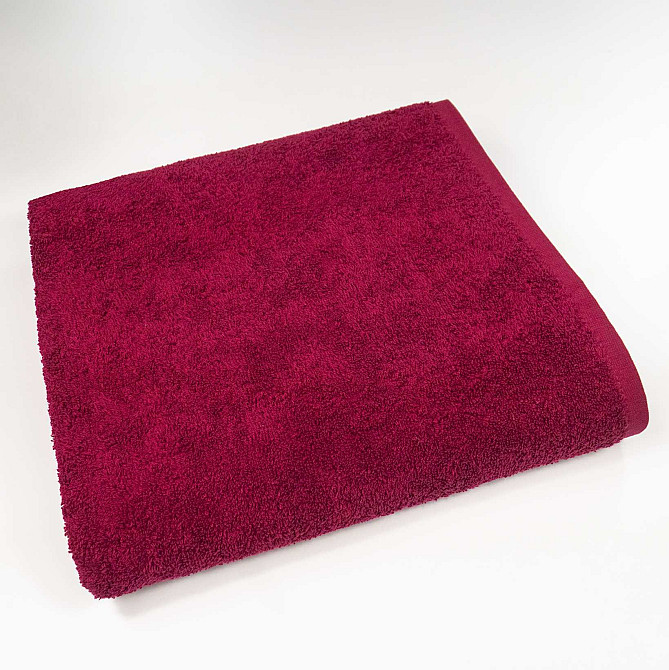Большое банное полотенце махровое GM Textile 100х150см 400г/м2 (Бордовый) Сумы - изображение 1