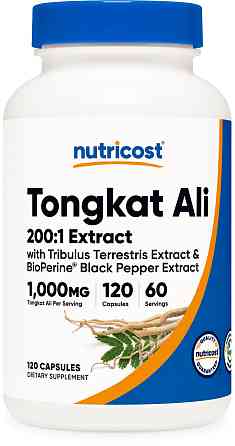 Тонгкат Алі Nutricost Tongkat Ali, 500 mg 120 Capsules Луцьк