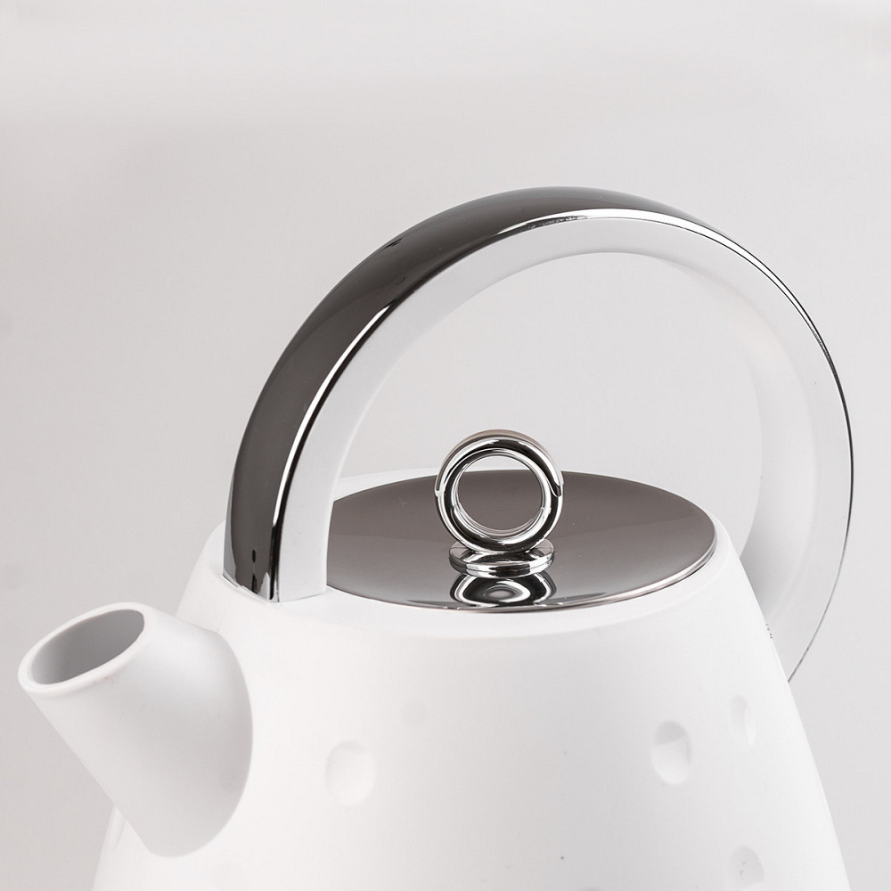 Електрочайник Sokany SK1033B 1.7 літра безшумний 1850 Вт Білий Київ - фото 2