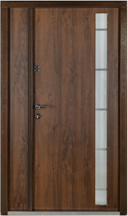 Двері вхідні Артіз ПРЕСТИЖ ПВХ Дуб бронзовий+склопакет 1200х2050 мм Київ