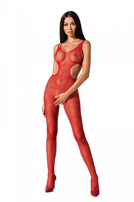 Еротичний бодістокінг з малюнком Passion BS085 red Sex Aura Київ - фото 2