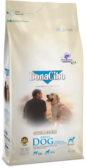 BonaCibo Adult Dog Chicken & Rice with Anchovy (Бонасибо Эдалт Дог курица рис и анчоусы) сухой корм для собак Запорожье - изображение 1