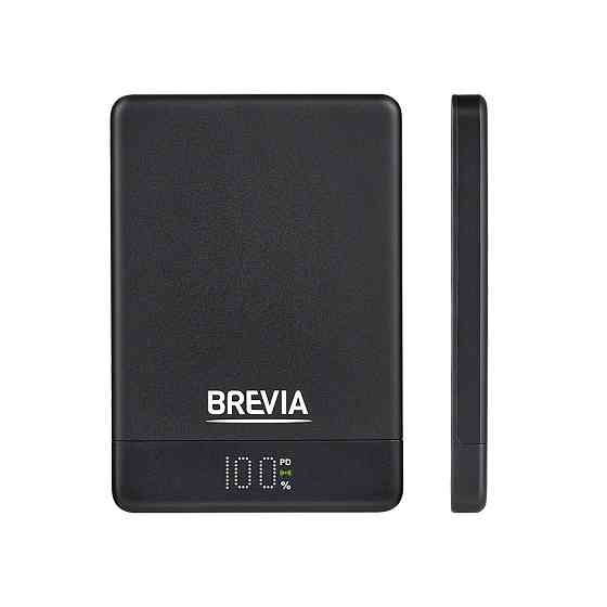 Повербанк (Power Bank) Brevia ePower 5000mAh MagSafe SuperSlim PD20W, Qі15W LCD чорний Львів
