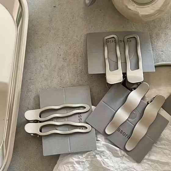 Шпильки для волосся 3 шт для дівчат, сріблясті набір шпильок для створення зачісок жіноча біжутерія, металеві Кам'янець-Подільський