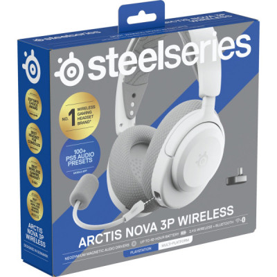 Навушники SteelSeries Arctis Nova 3P Wireless MultiPlatform White (61687) Вінниця - фото 5