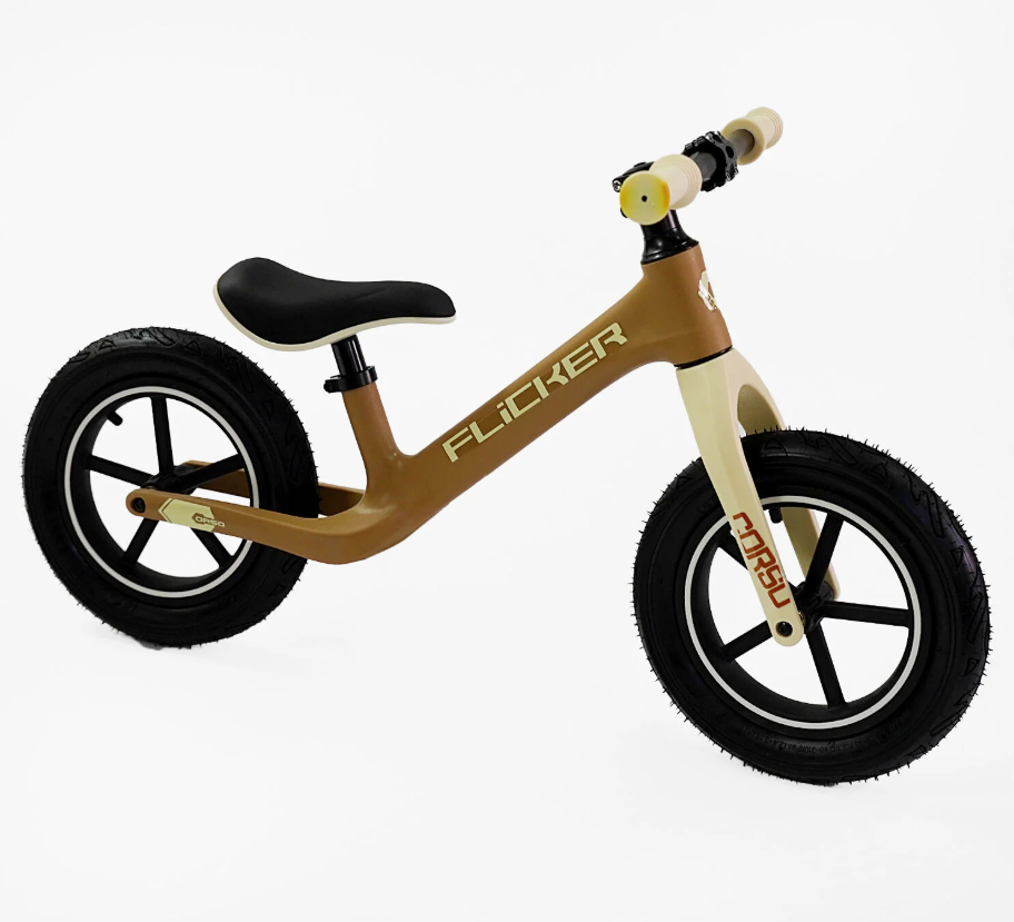 Велобіг Corso 12` нейлонова рама нейлонова вилка надувні колеса Коричневий (FL-0879-75) Чернигов - изображение 1