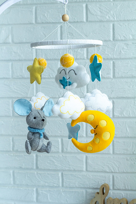 Мобіль на ліжечко для немовлят WoollyFox "Мишеня" Київ - фото 10