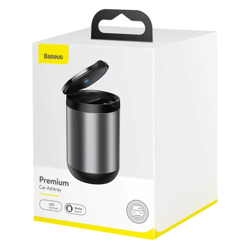 Автомобільна попільничка Baseus Premium Car Ashtray CRYHG01-01 (Чорна) Николаев - изображение 9
