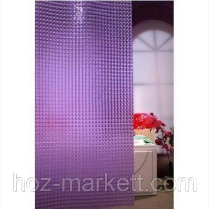 Штора в ванную силиконовая с 3 D эффектом шторка для ванной фиолетовая 180 х 180 см Харьков - изображение 2