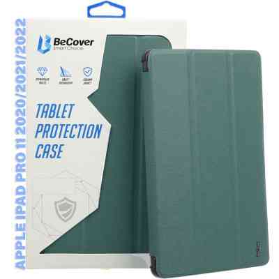 Чехол для планшета BeCover Tri Fold Hard TPU Apple iPad Pro 11 2020/2021/2022 Dark Green (711110) Винница