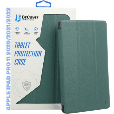 Чехол для планшета BeCover Tri Fold Hard TPU Apple iPad Pro 11 2020/2021/2022 Dark Green (711110) Винница - изображение 1