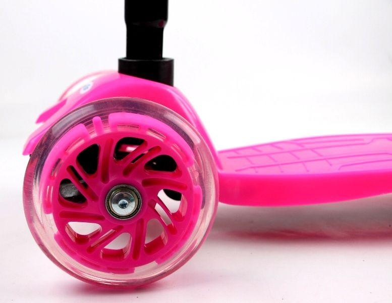 Дитячий скутер MAXI. Рожевий колір. Усі колеса світяться Одеса - фото 6