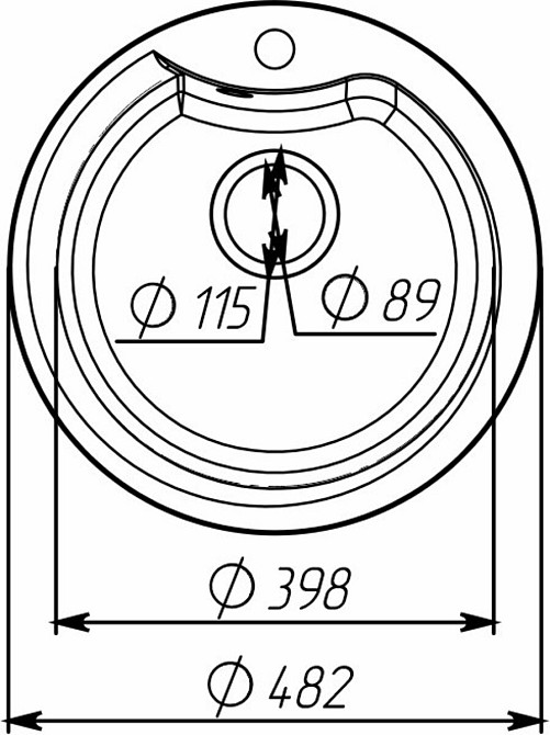 VALESO Гранітна мийка для кухні VALESO TURAS 480 матова Сафарі Киев - изображение 7