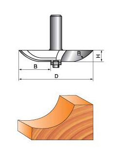 Фреза по дереву ГЛОБУС 3001 D73 d8 фігірейная горизонтальна Коломыя - изображение 3