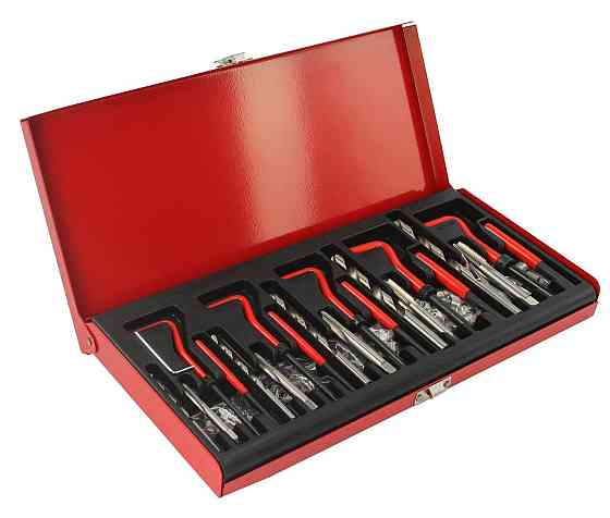 Набір інструментів для ремонту та відновлення різьби 131 елемент M5–M12 Mar-Pol (M55882) Нововолинськ