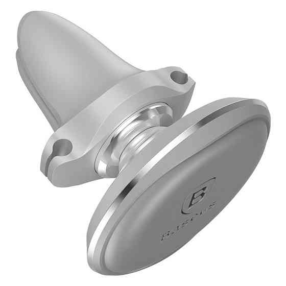 Магнитный автодержатель для телефона Baseus Magnetic Air Vent Car Mount SUGX-A0S (Серебристый) Николаев