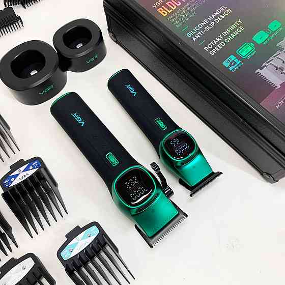 Електрична машинка для стрижки побутова VGR V-885 S2 GREEN, Машинка для стрижки від акб TW-64 Івано-Франківськ