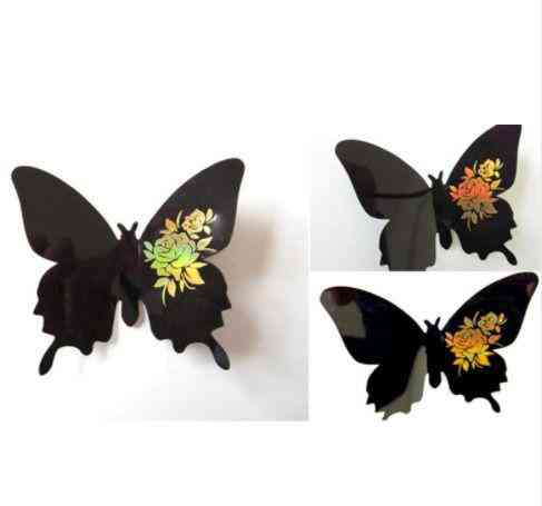 Декор "Метелики" чорні - 12шт. Київ